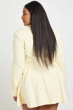 boohoo Robe Blazer Patineuse Grande Taille<Femme Tailleurs|Robes À Manches Longues