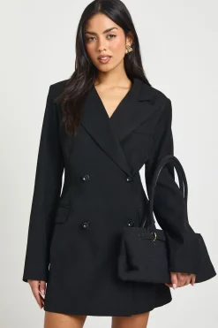boohoo Robe Blazer À Épaulettes<Femme Tailleurs|Robes À Manches Longues