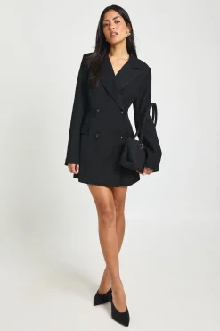 boohoo Robe Blazer À Épaulettes<Femme Tailleurs|Robes À Manches Longues