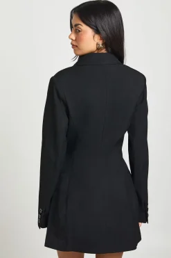 boohoo Robe Blazer À Épaulettes<Femme Tailleurs|Robes À Manches Longues