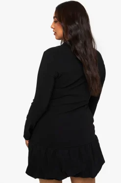 Robe blazer Plus à coupe boxy et ourlet bouffant