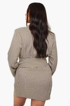 Robe blazer Plus Obi Check