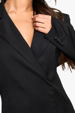 Robe Blazer Portefeuille Oversize Structurée