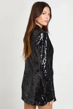 boohoo Robe blazer à sequins<Femme Tailleurs|Robes À Manches Longues