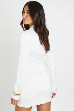 Robe Blazer Structurée Cache-cœur Ajustée