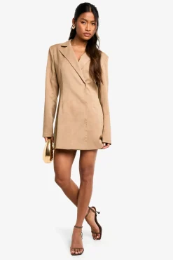 Robe blazer structurée oversize à enveloppement