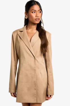 Robe blazer structurée oversize à enveloppement
