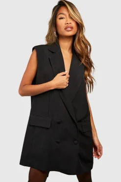 Robe Blazer Tailleur à Dos Ouvert avec Nœud