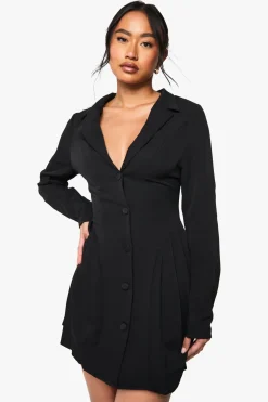 Robe blazer à volants volume