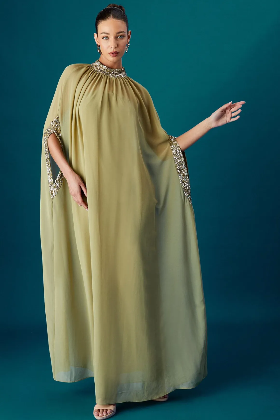 Robe Cape en Mousseline Coast Muse