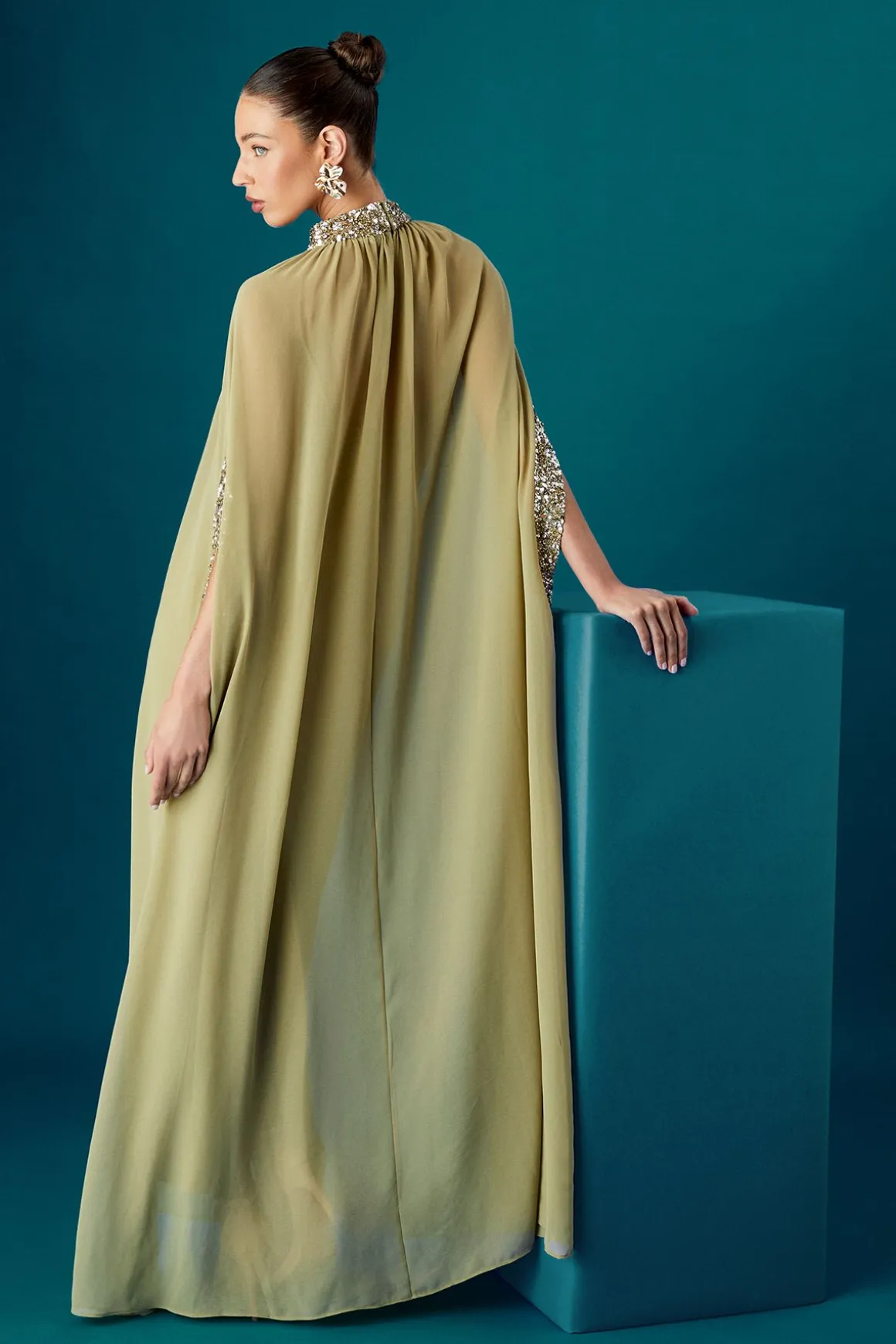 Robe Cape en Mousseline Coast Muse