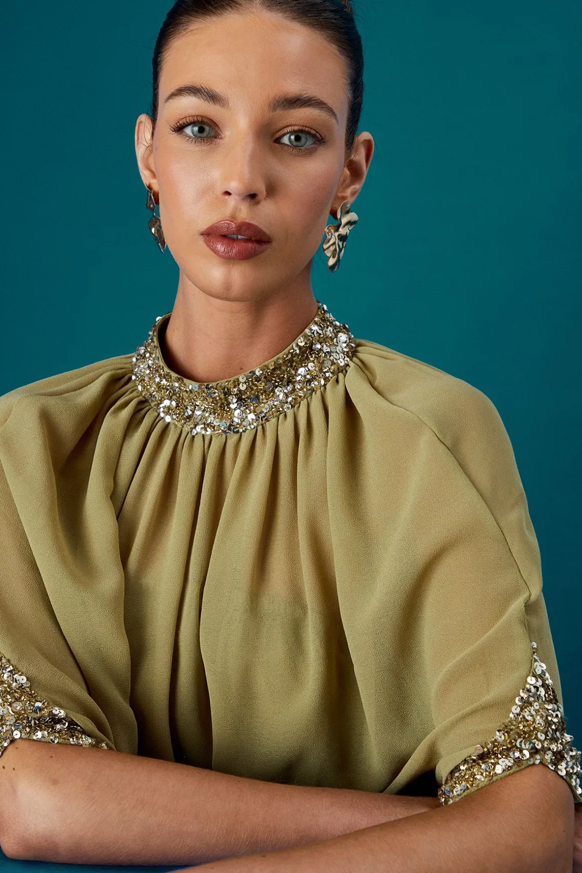 Robe Cape en Mousseline Coast Muse