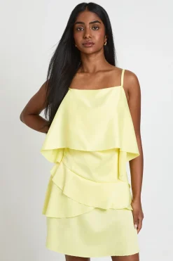 Robe Caraco À Double Épaisseur En Satin Texturé