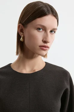 KarenMillen Robe Ceinturée Ajustée En Flanelle<Femme Tailleurs|Robes À Manches Longues