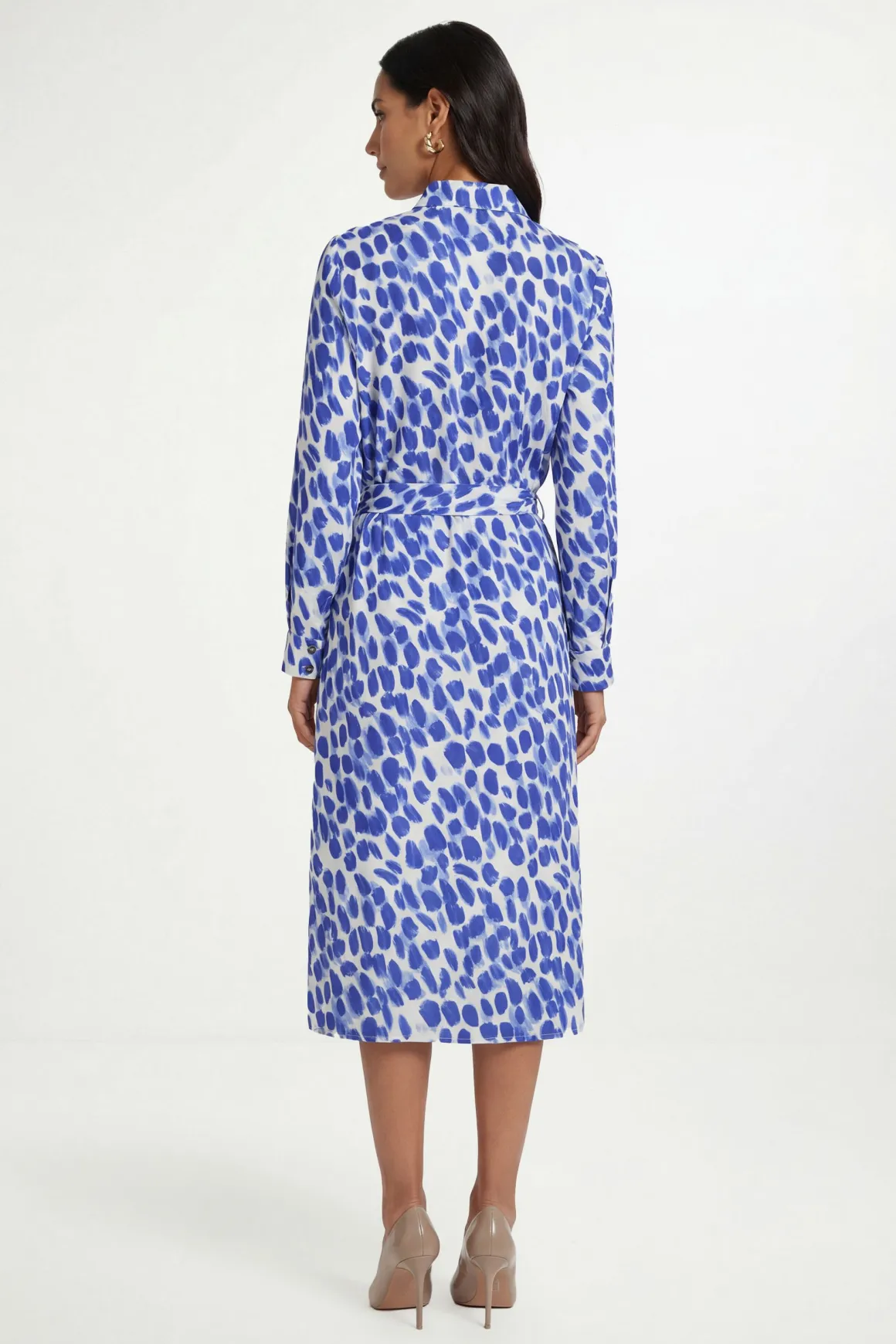 Robe Chemise Boutonnée À Col Petite Taille