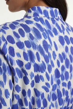 Robe Chemise Boutonnée À Col Petite Taille