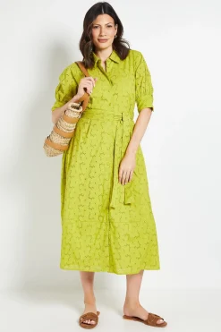 Robe Chemise Broderie Anglaise D'été