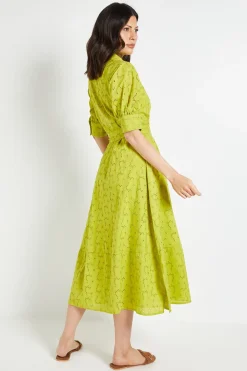 Robe Chemise Broderie Anglaise D'été