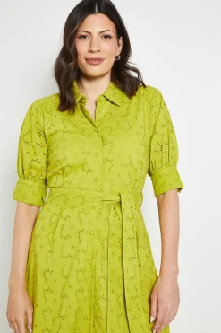 Robe Chemise Broderie Anglaise D'été
