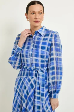Wallis Robe Chemise À Carreaux Avec Ceinture<Femme Robes Chemise|Toutes Les Robes