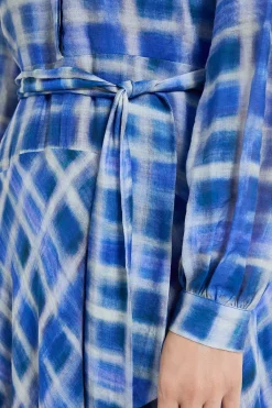 Wallis Robe Chemise À Carreaux Avec Ceinture<Femme Robes Chemise|Toutes Les Robes