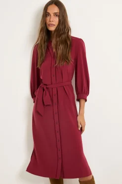 Wallis Robe Chemise Ceinturée Boutonnée Sur Le Devant<Femme Robes Mi-Longues|Robes