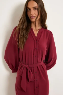 Wallis Robe Chemise Ceinturée Boutonnée Sur Le Devant<Femme Robes Mi-Longues|Robes
