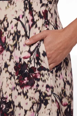 Robe Chemise À Col Avec Détails En Dentelle Florale