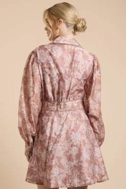 Oasis Robe Chemise Courte Plissée À Détail Cache-cœur<Femme Robes Chemise|Toutes Les Robes
