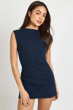 Robe chemise en denim basique