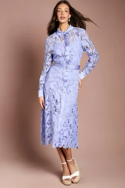 Coast Robe Chemise En Dentelle<Femme Robes Mi-Longues|Satin Et Dentelle