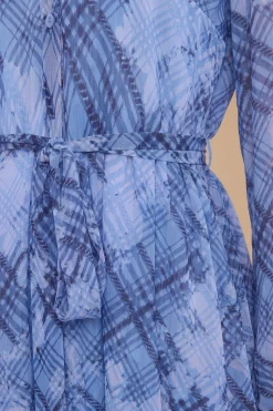 Robe Chemise En Mousseline Imprimée À Ourlet Mouchoir Petite Taille