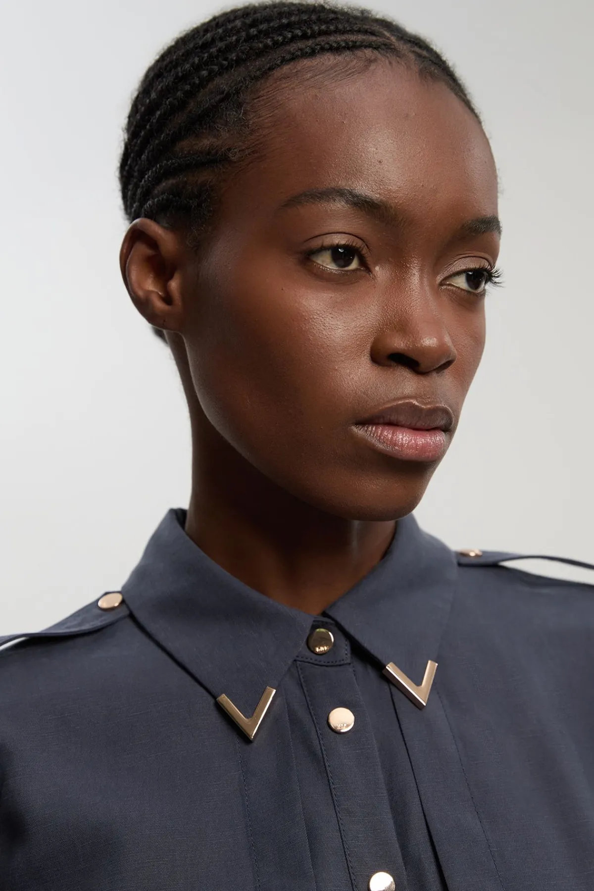 KarenMillen Robe Chemise En Sergé De Cupro Utilitaire Tissé Avec Détail Ceinture<Femme Robes À Manches Longues|Robes