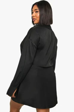 Robe chemise enveloppante Plus
