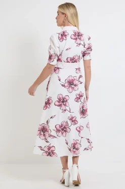 Wallis Robe Chemise Florale En Coton D'été Petite<Femme Robes Chemise|Toutes Les Robes