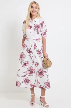 Wallis Robe Chemise Florale En Coton D'été Petite<Femme Robes Chemise|Toutes Les Robes