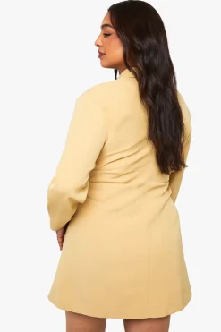 Robe-chemise à fronces latérales Plus