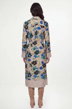 Robe Chemise À Imprimé Floral Mixte
