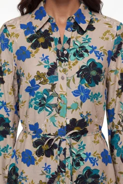 Robe Chemise À Imprimé Floral Mixte
