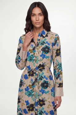 Robe Chemise À Imprimé Floral Mixte