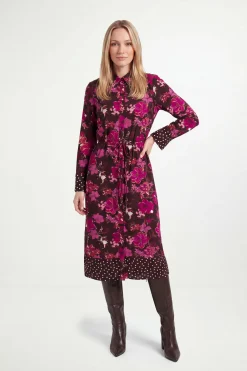 Wallis Robe Chemise Imprimé Floral Mixte Petite<Femme Robes Mi-Longues|Robes À Manches Longues