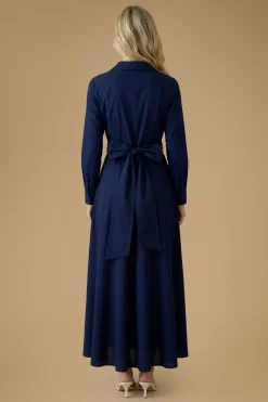 Oasis Robe Chemise Longue En Popeline De Coton Pour Grandes Occasions<Femme Robes Chemise|Toutes Les Robes