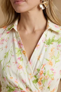 Robe Chemise Longue Jardin De Roses Anglaises