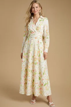 Robe Chemise Longue Jardin De Roses Anglaises
