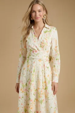 Robe Chemise Longue Jardin De Roses Anglaises