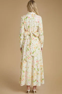 Robe Chemise Longue Jardin De Roses Anglaises