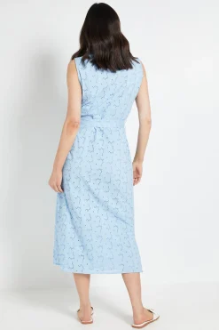 Robe Chemise Maxi En Broderie Anglaise