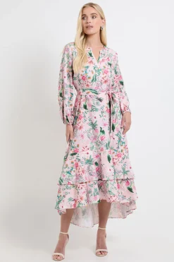 Wallis Robe Chemise Midi Boutonnée À Imprimé Fleuri Petite<Femme Robes Mi-Longues|Robes À Manches Longues