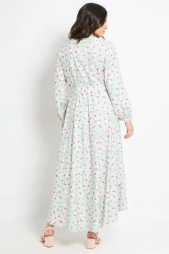 Wallis Robe Chemise Midi À Boutons Avec Imprimé Fleuri<Femme Robes Mi-Longues|Robes À Manches Longues