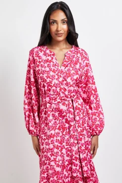 Wallis Robe Chemise Midi à Boutons Imprimé Floral Petite Taille<Femme Robes Mi-Longues|Robes À Manches Longues